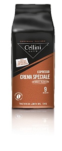 Кофе CELLINI Crema Speciale 50% Arabica / 50% Robusta в зернах /пакет/ 1кг*6