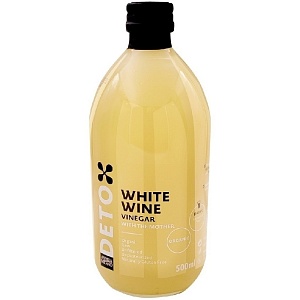 Уксус ANDREA MILANO DETO белый винный ORGANIC нефильтрованный /стекло/ 500мл*6