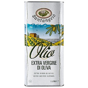 Масло SANTANGELO оливковое нерафинированное Extra Virgin /жесть/ 5л*4