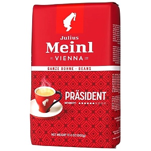 Кофе JULIUS MEINL Vienna Prasident (Президент) в зернах /пакет/ 500г*12