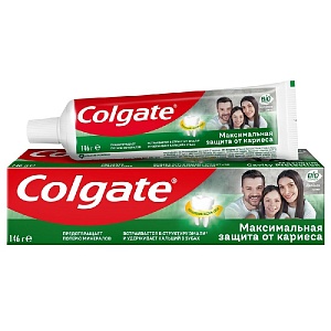 Colgate З/паста   Защита от кариеса ДВОЙНАЯ МЯТА 100 мл /12*48/зелёная