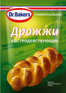 Дрожжи DR.BAKERS быстродействующие сухие 7г*90