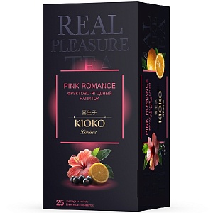 Напиток KIOKO Limited PINK ROMANCE чайный Каркаде с ягодами и фруктами (25пак.*2г) 50г*8