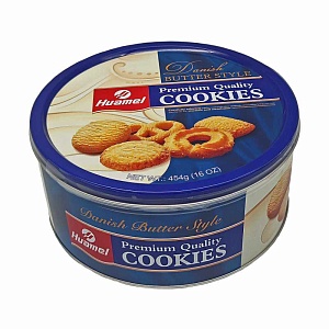 Печенье HUAMEI PREMIUM COOKIES Датское печенье /жесть/ 454г*12