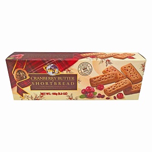 Печенье HUAMEI SHORTBREAD Шотландское печенье с клюквой /картон/ 150г*20