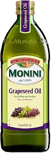 Масло MONINI из виноградных косточек Grapeseed oil /стекло/ 1л*6