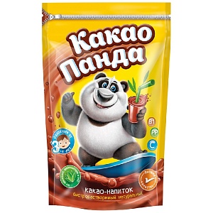Какао-напиток КАКАО-ПАНДА быстрорастворимый /дой-пак/ 250г*12