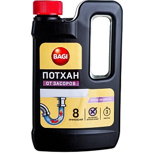 BAGI Потхан от засоров в трубах 600мл*12
