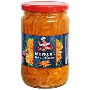 Салат ЗНАТОК Морковь по-корейски /стекло/ 370г*12