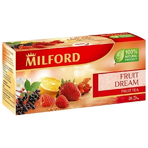 Чай MILFORD Фруктовая мечта (20 пакетиков) 40г*12