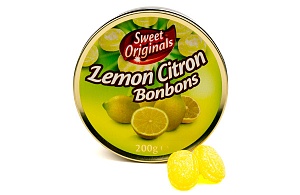 Леденцы SWEET ORIGINALS со вкусом лимона ж/б 200г*10