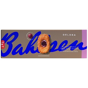 Печенье BAHLSEN [В01] DELOBA RED CURRANT слоеное с желе красной смородины и вишни 100г*12