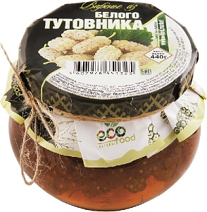 Варенье ECOFOOD из тутовника БЕЛОГО 440г*6