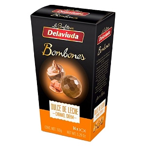 Конфеты DELAVIUDA Bombones из молочного шоколада с карамелью 150г*12