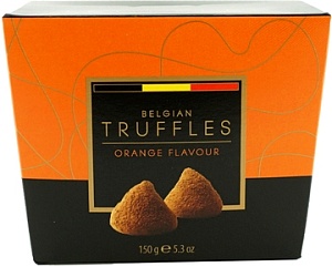 Трюфели BELGIAN TRUFFLES со вкусом Апельсина /картон/ 150г*12