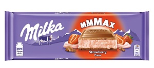 Шоколад Milka молочный Strawberry Chocolate 300г*13