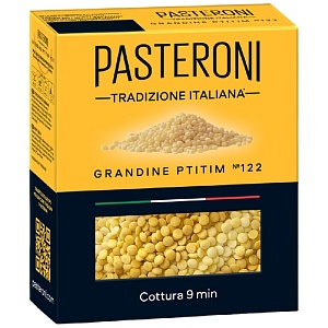 Макаронные изделия PASTERONI GRANDINE PTITIM №122 / Грандине Птитим /картон/ 400г*14