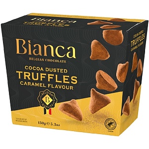 Трюфели BIANCA Caramel flavour со вкусом карамели /картон/ 150г*12