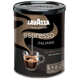 Кофе LAVAZZA ESPRESSO ITALIANO CLASSICO молотый /жесть/ 250г*12