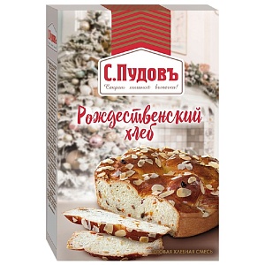 Смесь хлебная С.Пудовъ Рождественский хлеб карт/кор 500г*15