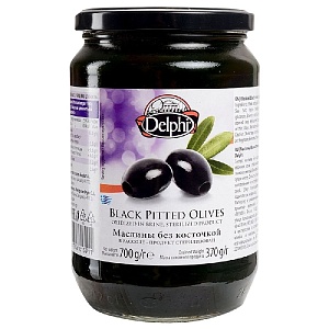 Маслины DELPHI без косточки в рассоле /стекло/ 700г*12