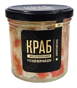 Мясо РИД Краба консервированное (первая фаланга) /стекло/ 330г*1