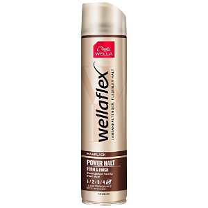 Wellaflex Лак для волос Power Halt Form&Finish Серхсил фикс 250 мл*6