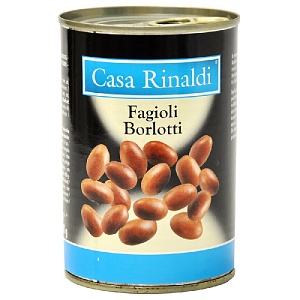 Фасоль Casa Rinaldi белая "Борлотти" /жесть/ 400г*24