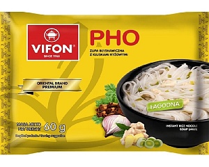 Лапша VIFON PHO Premium рисовая быстрого приготовлениия /пакет/ 60г*18