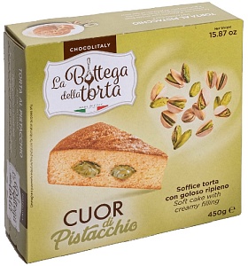 Торт CHOCOLITALY [2274] La Bottega Della TORTA с фисташковой начинкой /картон/ 450г*6