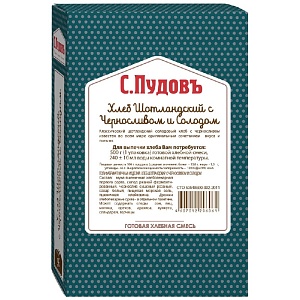 Смесь хлебная С.Пудовъ "Хлеб шотландский с черносливом и солодом" карт/кор 500г*15