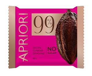 Шоколад APRIORI горький 99% какао 45г*18