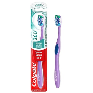 Colgate З/щетки  360 Суперчистота всей полости рта /средняя