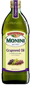 Масло MONINI из виноградных косточек Grapeseed oil /стекло/ 0,5л*6