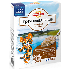 Каша MYLLYN PARAS ТИГРЕНОК (МП02) Гречневая (хлопья) 400г*10