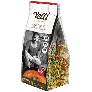 Суп-пюре YELLI из гороха с карри 250г*12