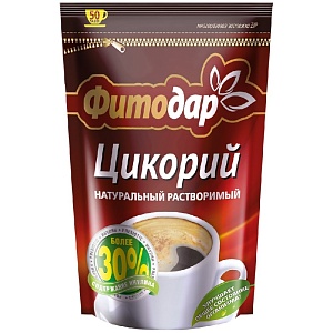 Цикорий ФИТОДАР натуральный растворимый /дойпак/ 100г*12