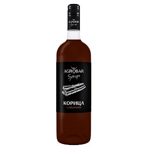 Сироп AGROBAR Корица (Cinnamon) /стекло/ 1л*6