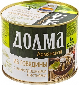 Долма ECOFOOD армянская из говядины /жесть/ 460г*4