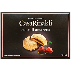 Печенье CASA RINALDI Куор ди Амарена с вишнёвым пюре /картон/ 140г*10