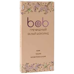 Шоколад BOB Белый на кешью с гречишным чаем /шоубокс/ 50г*10