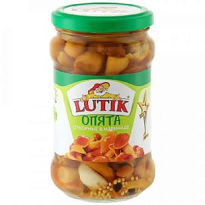 Опята 11085 LUTIK отборные в маринаде /стекло/ 314мл*12