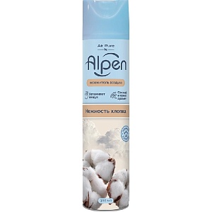 ALPEN Освежитель воздуха «Нежность Хлопка»  300мл