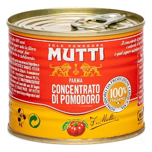 Томатная паста MUTTI с массовой долей сухих веществ 22% /жесть/ 210г*12