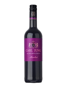 Вино CARL JUNG MERLOT красное полусухое безалкогольное /стекло/ 0,75л*6