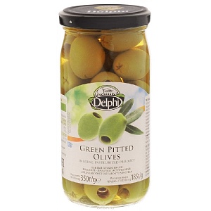 Оливки DELPHI без косточки в рассоле /стекло/ 350г*12