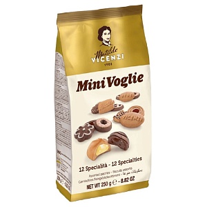 Печенье VICENZI BISCOTTI [3270] Minivoglie Ассорти /пакет/ 250г*10
