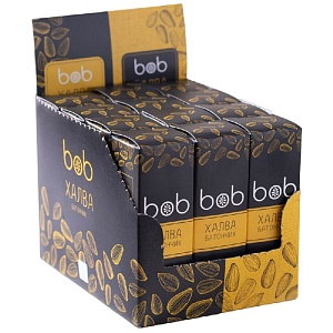 Батончик BOB неглазированный "Халва" с семенами подсолнечника /шоубокс/ 50г*12