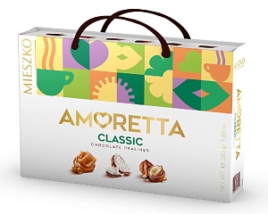 Конфеты MIESZKO AMORETTA CLASSIC из тем. и мол. шок. + СУМКА 280г*7
