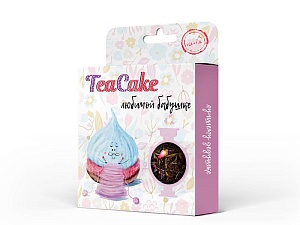 Чай черный TeaCake Любимой Бабушке - прессованный, индийский Ассам и ягоды ежевики и смородины /картон/ 50г*5